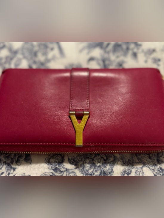 Yves Saint Laurent Handbags - Final Price~ Saint Laurent Classic Y Ligne Zip Around Wallet in fuchsia pink